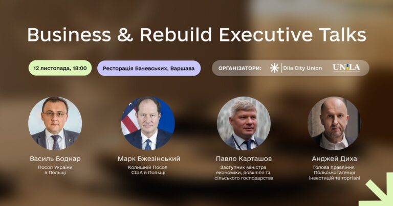 Business & Rebuild Executive Talks in Warsaw: partnership between Ukraine and Poland