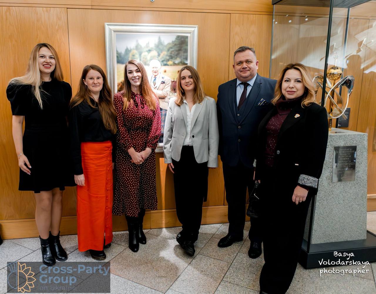 Vice-President of the Ukrainian Lobbyists Association Oleksandr Chernykh attends a meeting of the All-Party Group on Ukraine in the Scottish Parliament